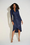 VESTIDO MIDI AZUL MARINO 253742