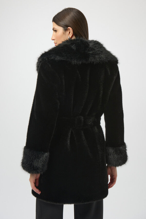 ABRIGO NEGRO PELUCHE 254907