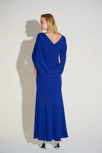 Cargar imagen en el visor de la galería, VESTIDO LARGO AZUL/VINO 253738
