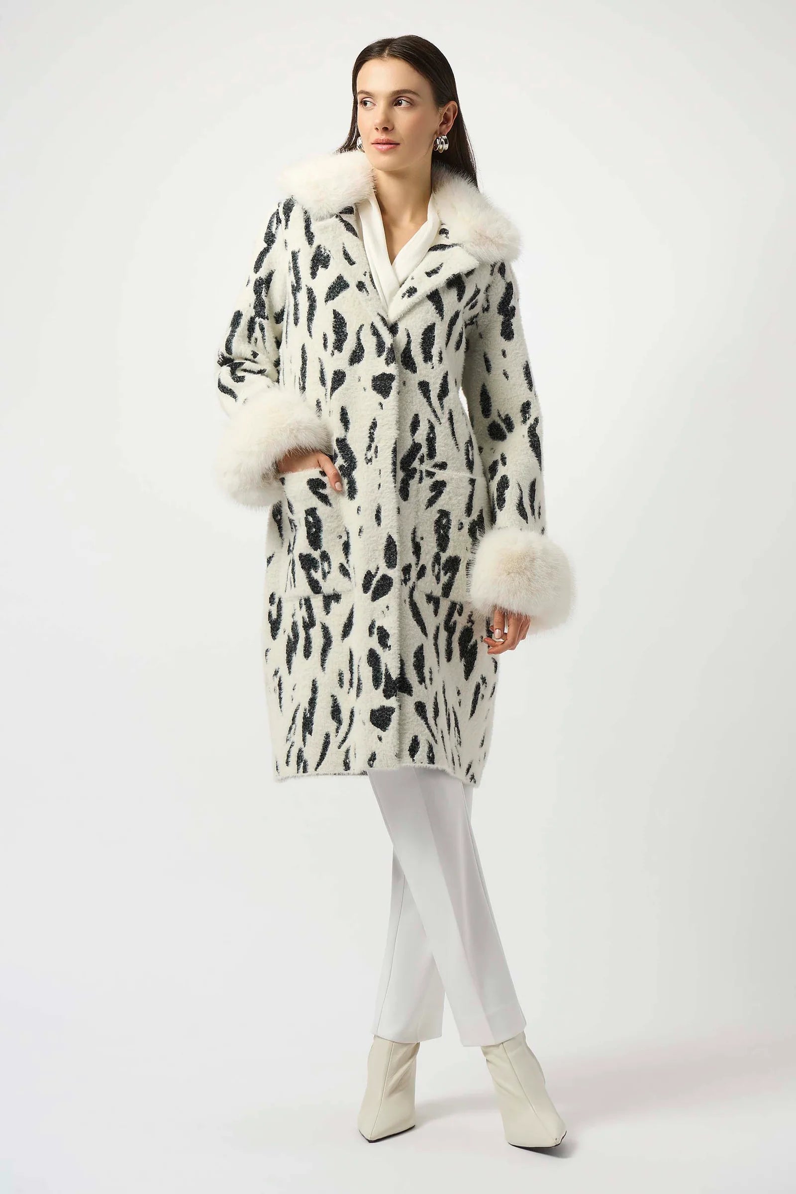 ABRIGO BEIGE ESTAMPADO 253904