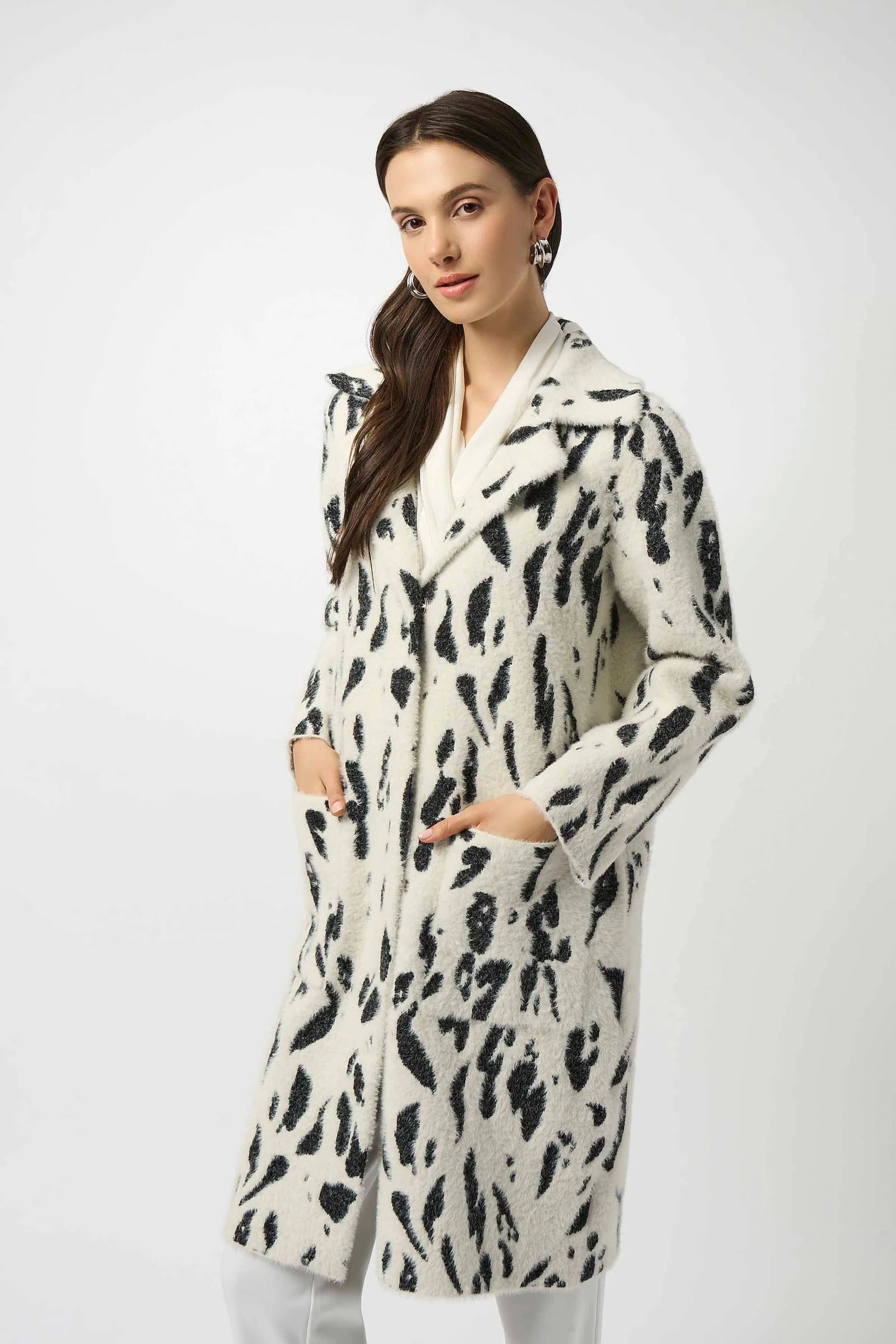 ABRIGO BEIGE ESTAMPADO 253904