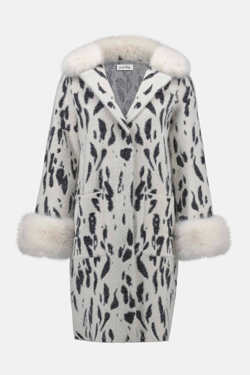 ABRIGO BEIGE ESTAMPADO 253904