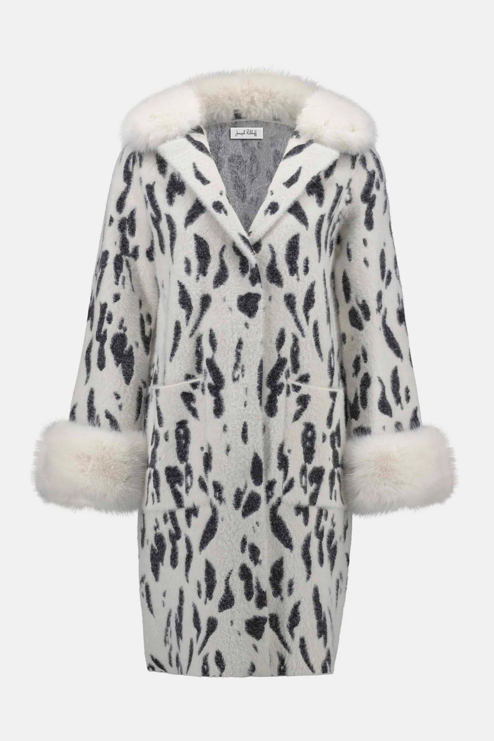 ABRIGO BEIGE ESTAMPADO 253904