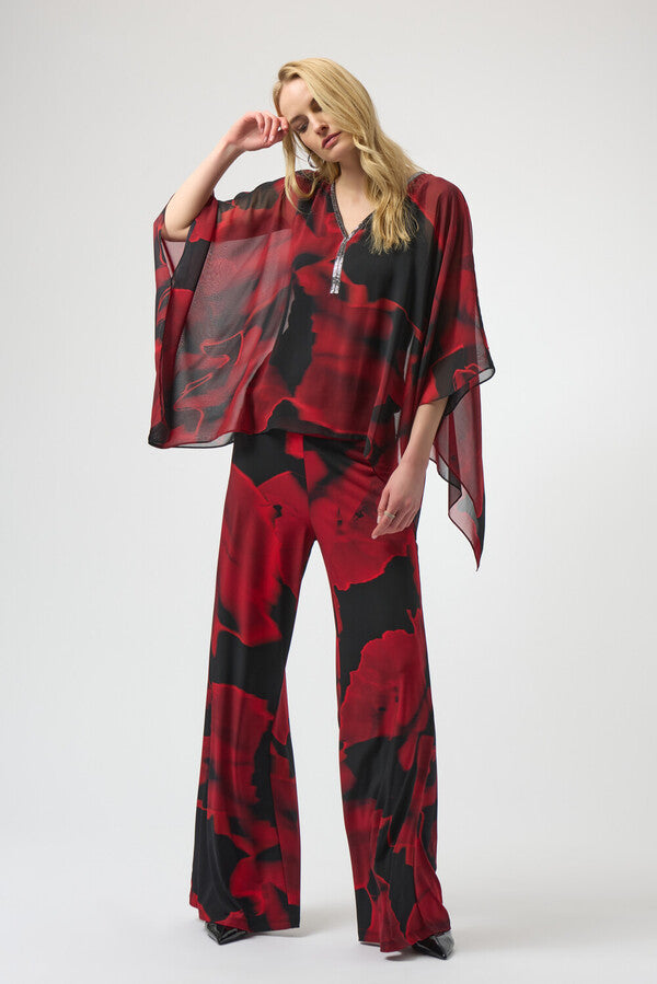 PANTALÓN NEGRO ESTAMPADO 254198