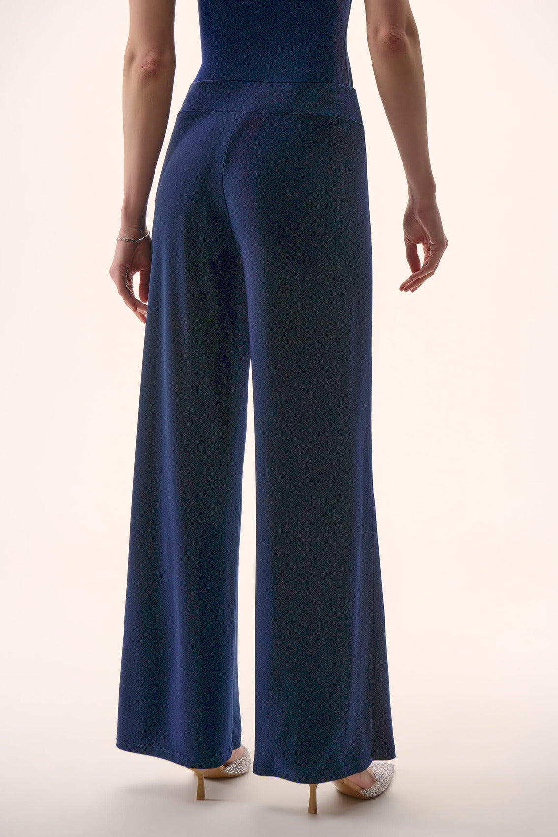 PANTALÓN PALAZZO VINO/AZUL 221340F25