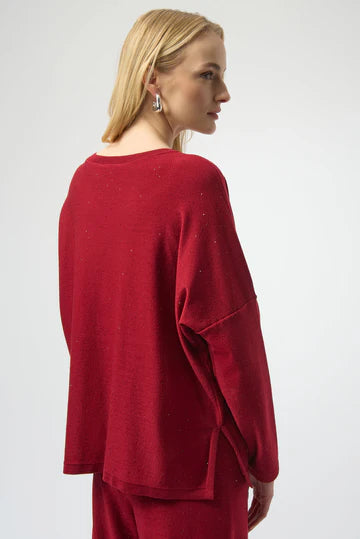SUÉTER TEJIDO NEGRO/VINO/BEIGE 244921F25