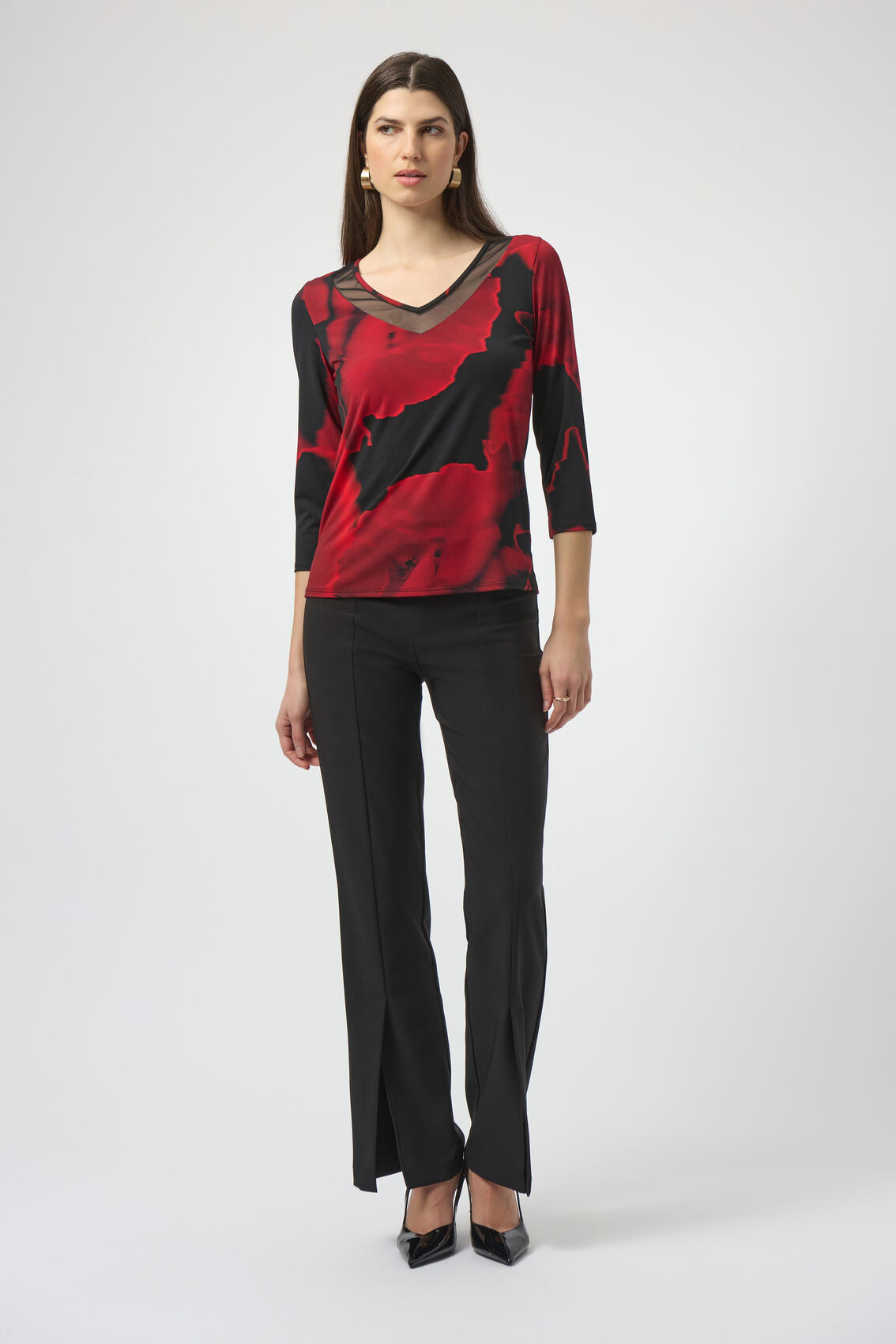 BLUSA NEGRA ESTAMPADA 254095