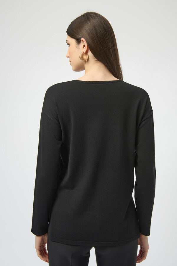 SUÉTER NEGRO/VINO 254966