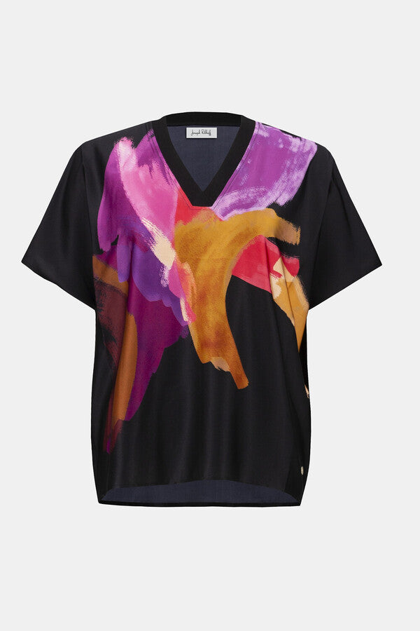 BLUSA NEGRA ESTAMPADA 253922