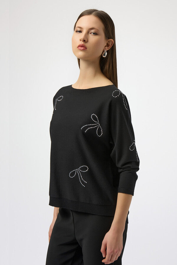 SUÉTER NEGRO MOÑOS 254950