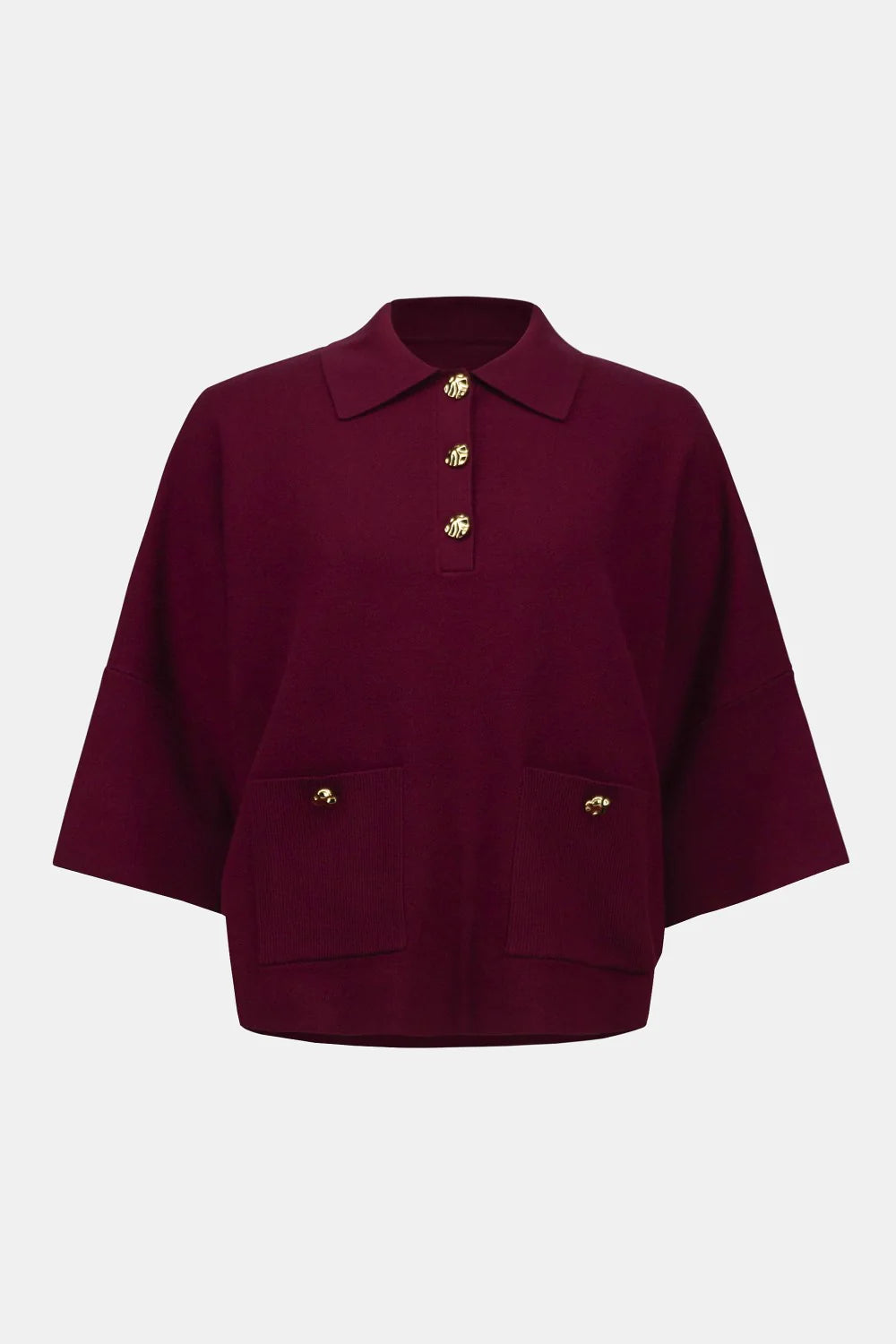 SUÉTER TEJIDO VINO/BEIGE 253962