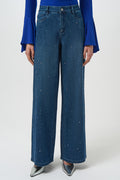 PANTALON JEANS AZUL C/APLICACION 254921