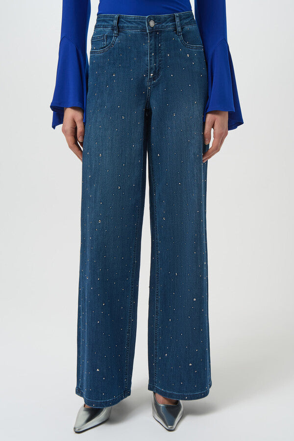 PANTALON JEANS AZUL C/APLICACION 254921