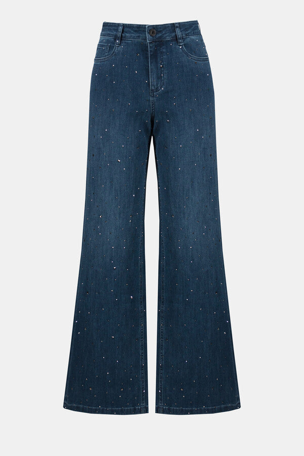 PANTALON JEANS AZUL C/APLICACION 254921