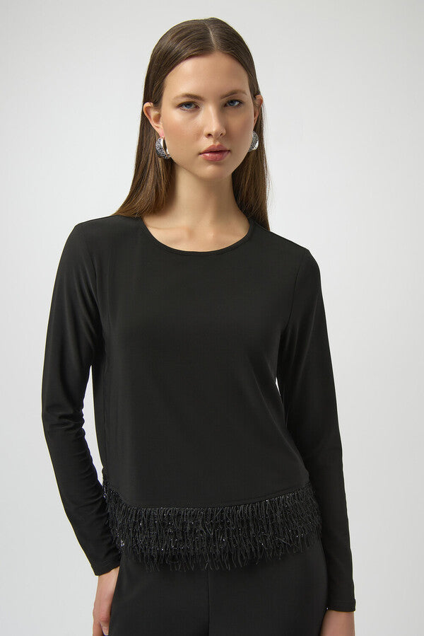 BLUSA NEGRA FLECOS 254148