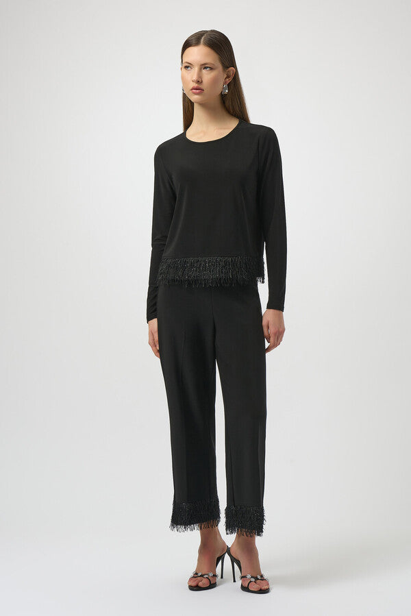 PANTALÓN NEGRO FLECOS 254147