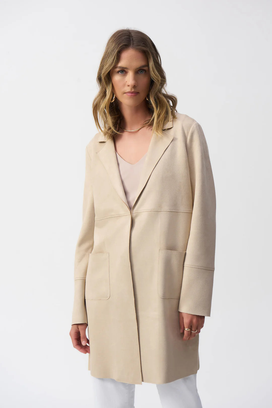 SACO ROSA/BEIGE GAMUZA 251941