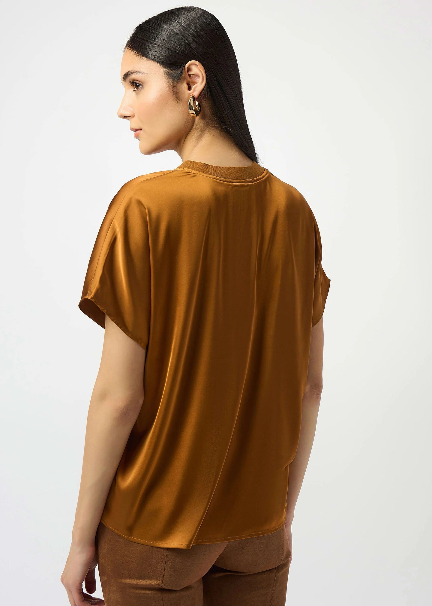 BLUSA MOSTAZA/BUGAMBILIA SATÉN 253921