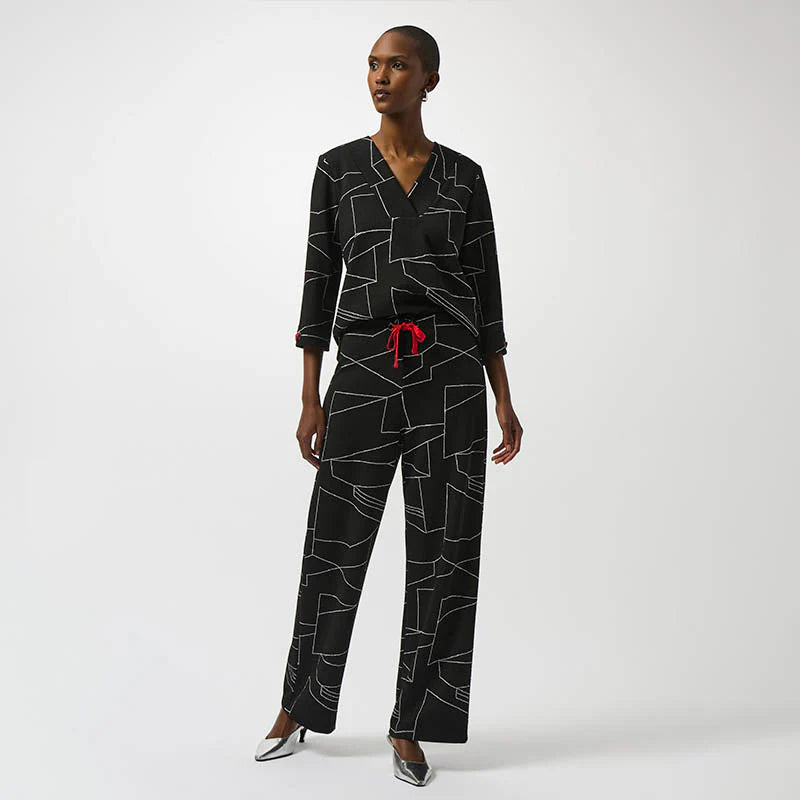 PANTALÓN NEGRO ESTAMPADO 253080
