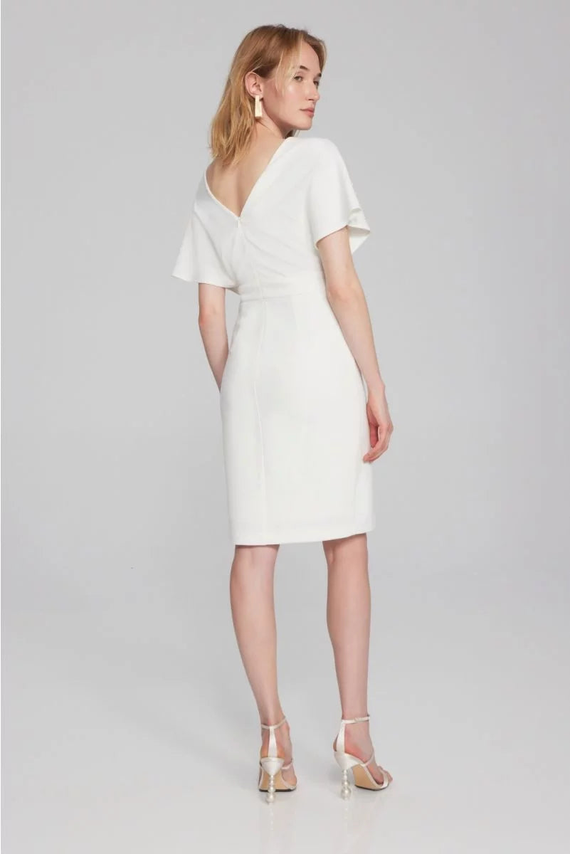 VESTIDO CORTO BLANCO PERLAS