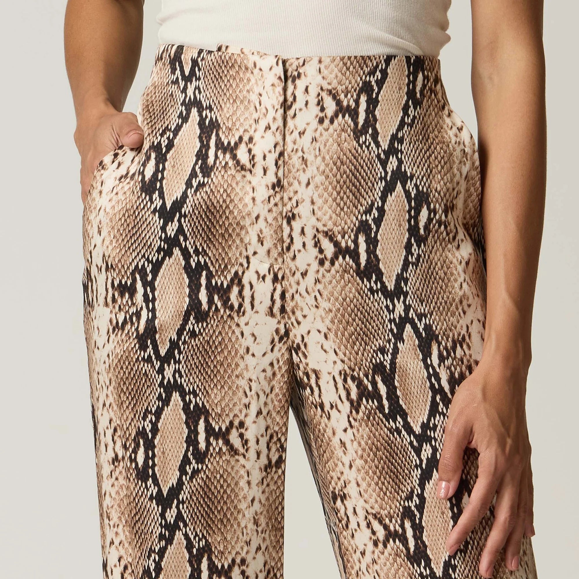 PANTALÓN BEIGE PRINT R22556