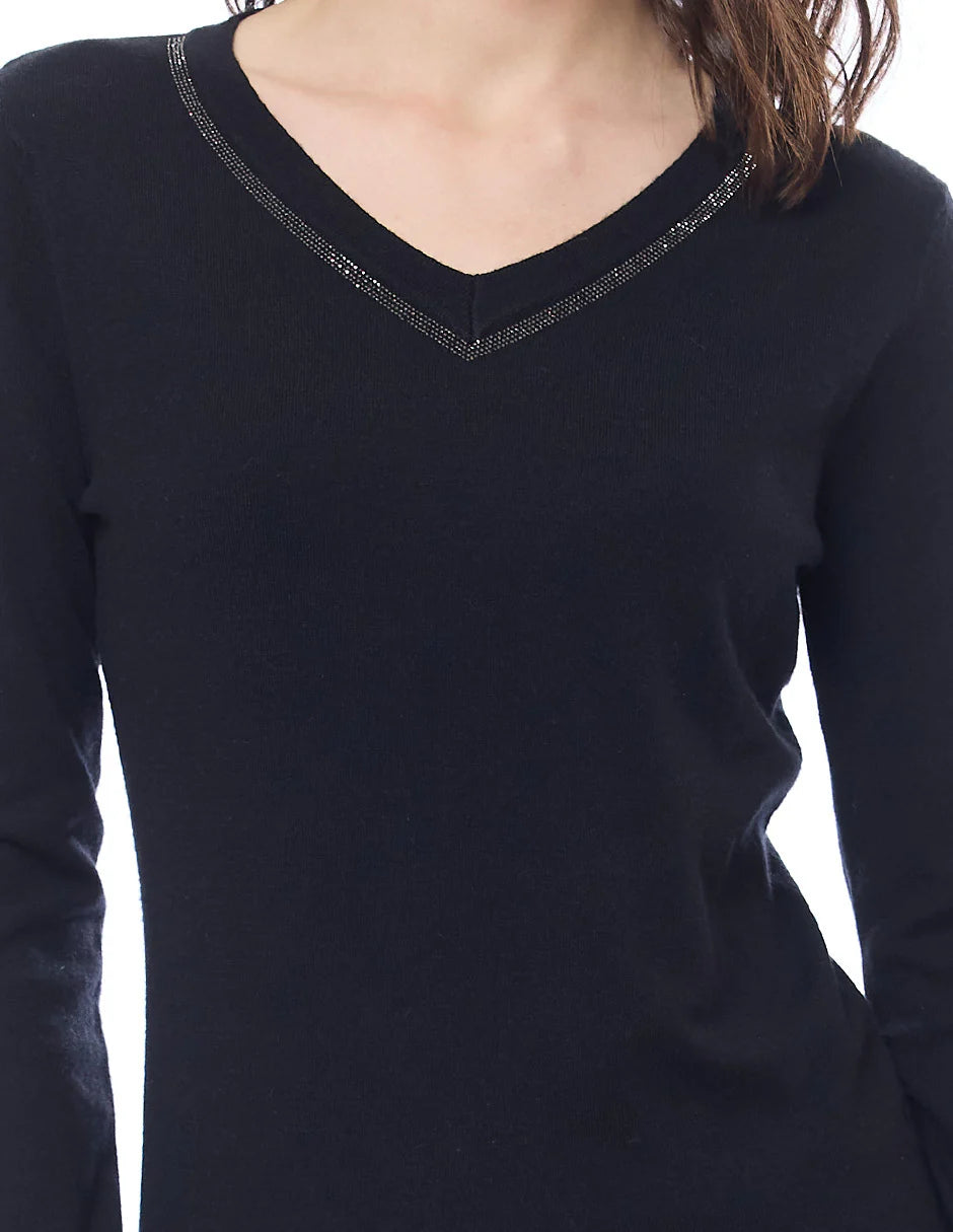 SUÉTER NEGRO/GRIS 225878