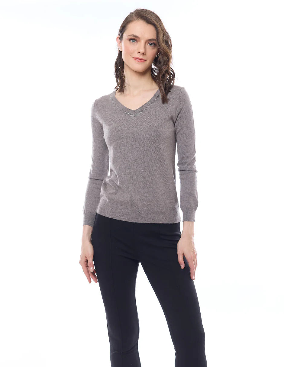 SUÉTER NEGRO/GRIS 225878