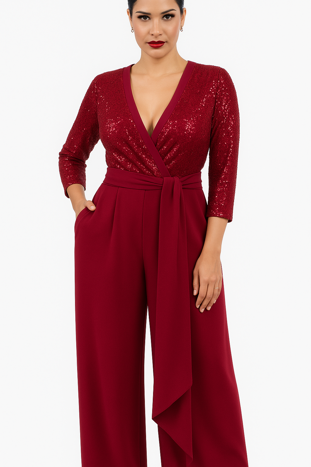 JUMPSUIT BORDADO NEGRO/VINO 57280