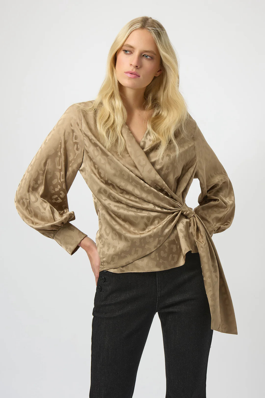 BLUSA CAFÉ SATIN ANIMAL PRINT 254060