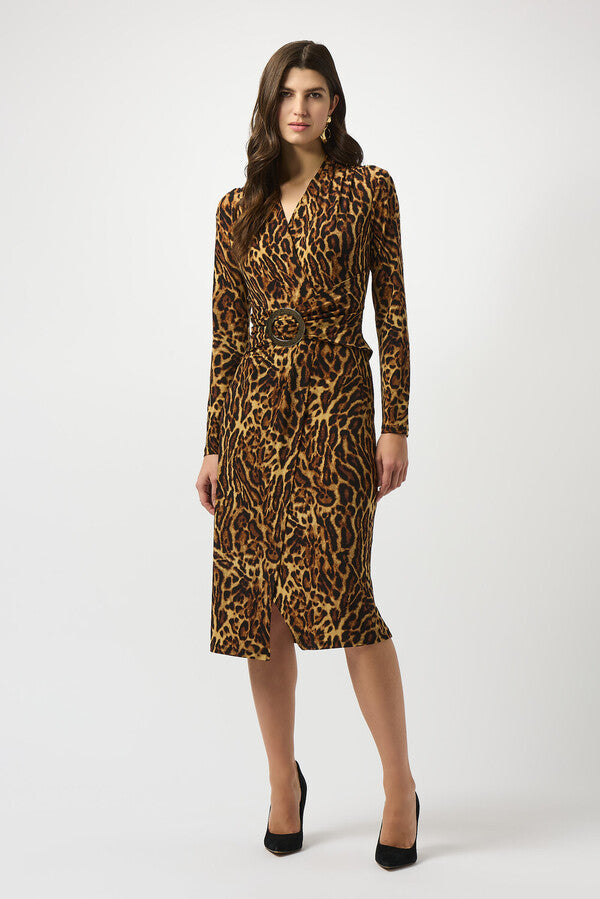 VESTIDO MIDI ANIMAL PRINT 253091