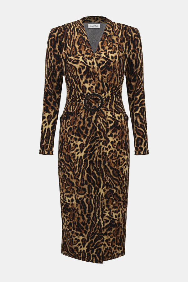 VESTIDO MIDI ANIMAL PRINT 253091