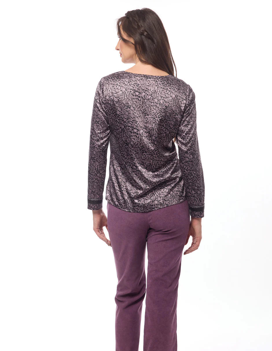 BLUSA MORADA PRINT 225316