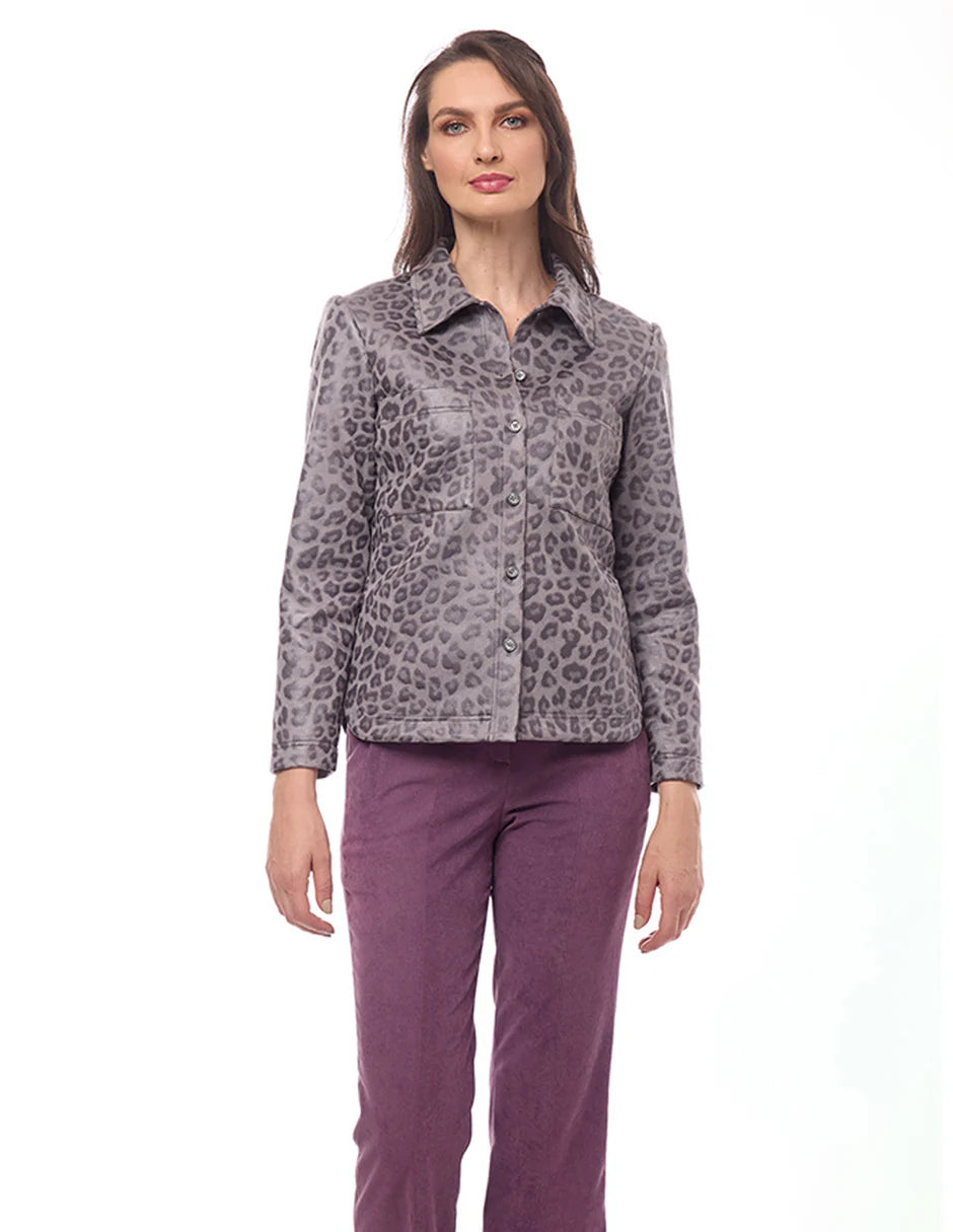 CHAQUETA PRINT GRIS 225318