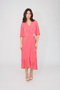VESTIDO MIDI CORAL 261714