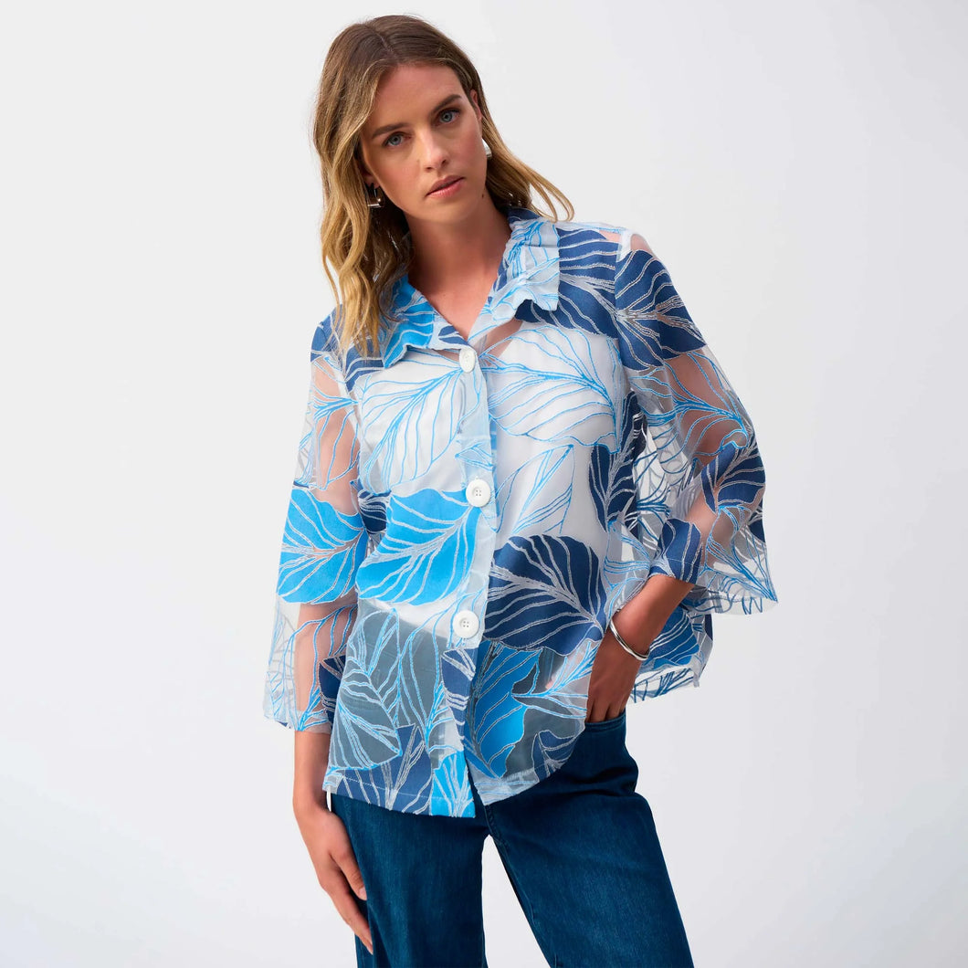 SACO AZUL ESTAMPADO 251135