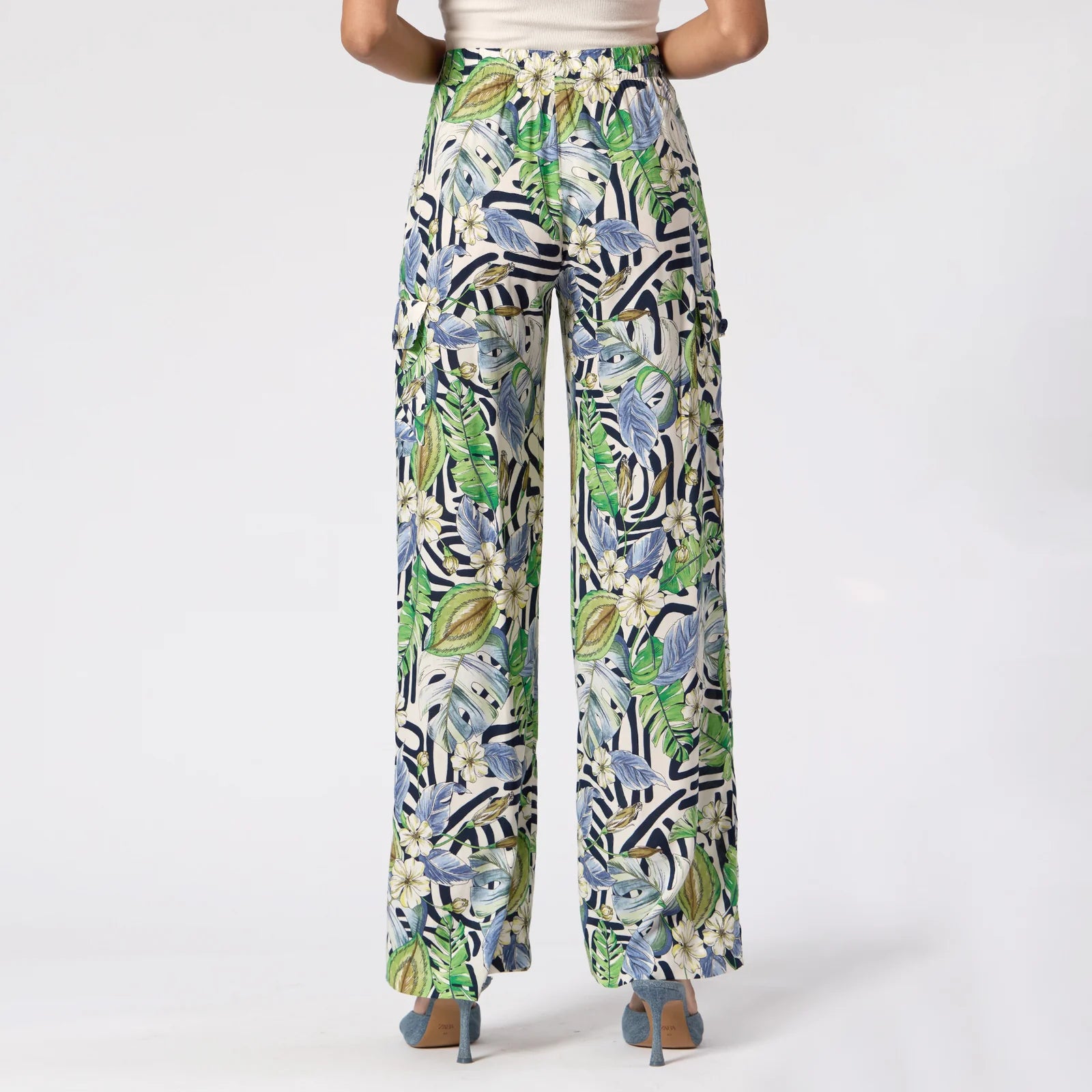 PANTALÓN BLANCO ESTAMPADO R16027