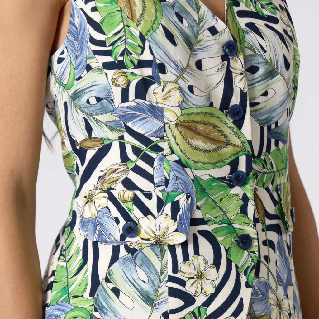 BLUSA HUESO ESTAMPADO R16026