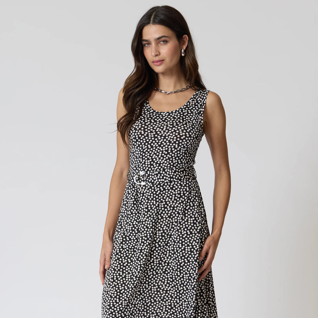 VESTIDO NEGRO MIDI R16021