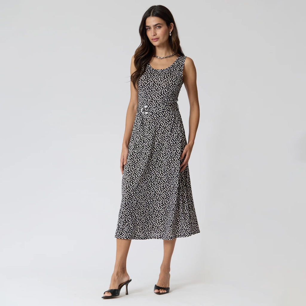 VESTIDO NEGRO MIDI R16021