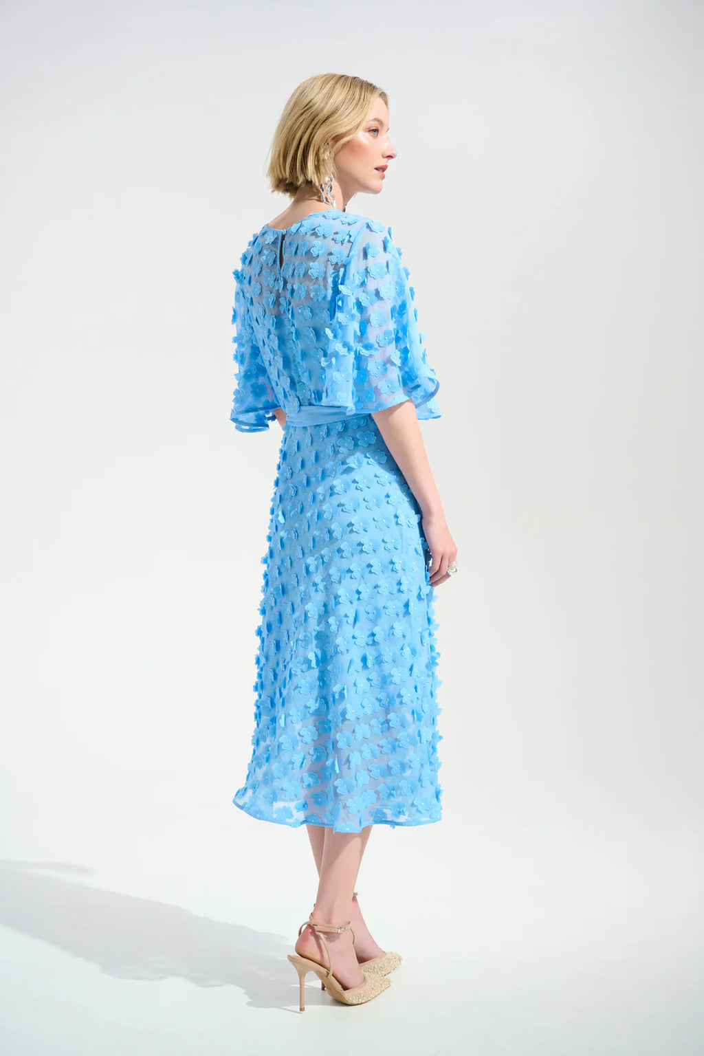 VESTIDO MIDI CELESTE 261738