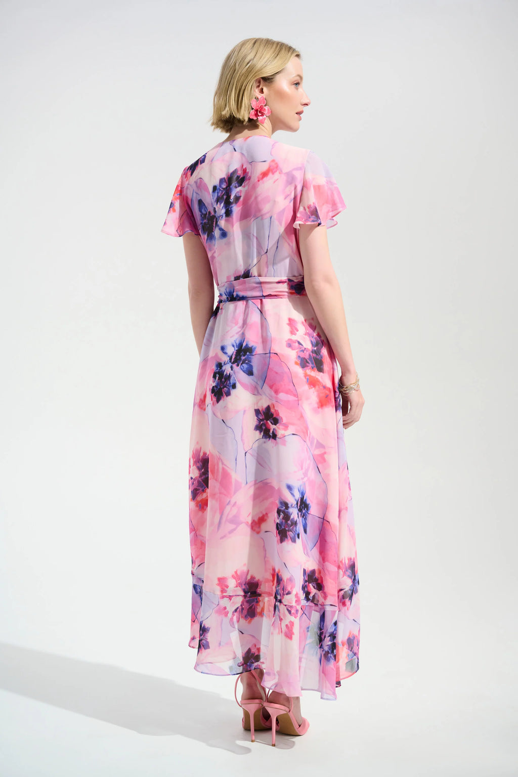 VESTIDO MIDI ROSA PRINT 261739