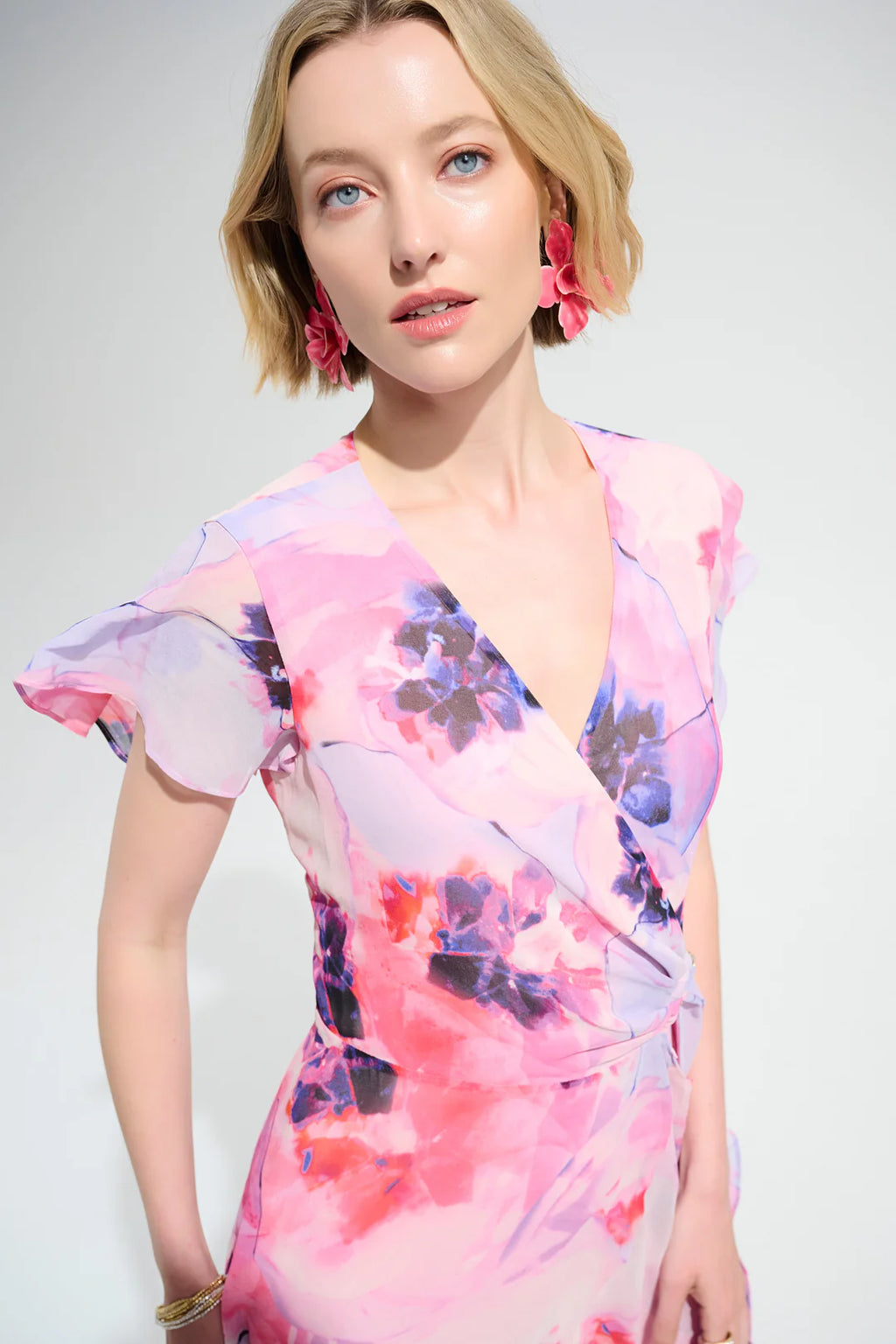 VESTIDO MIDI ROSA PRINT 261739