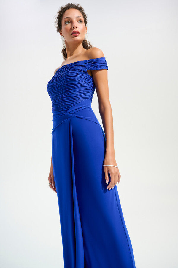 VESTIDO LARGO AZUL REY 261733