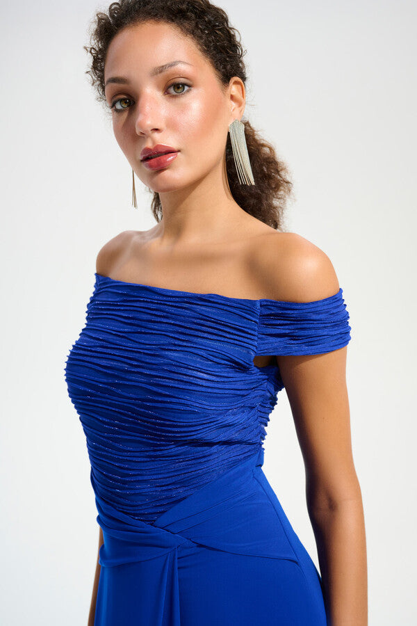 VESTIDO LARGO AZUL REY 261733