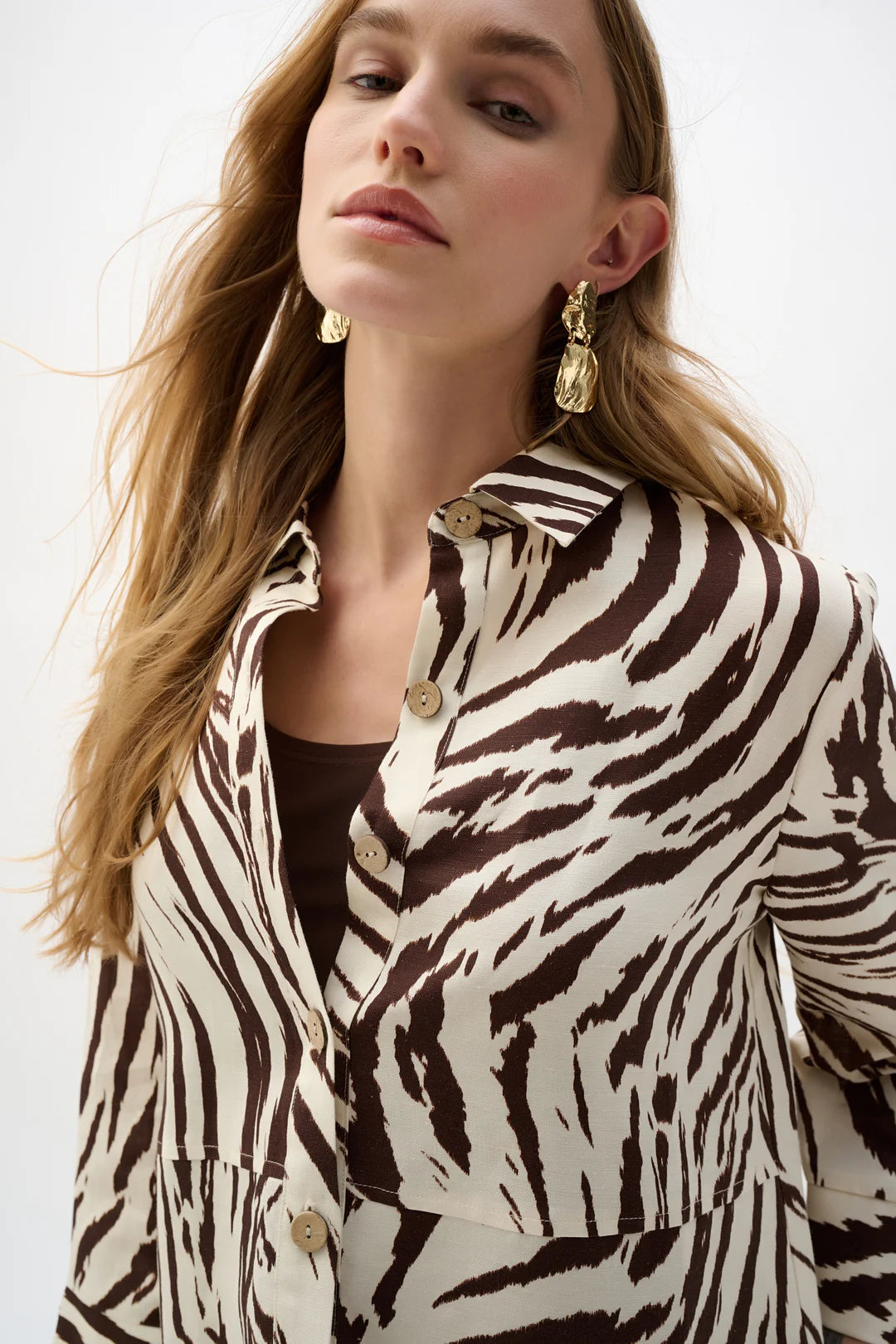 BLUSA BEIGE PRINT 262943