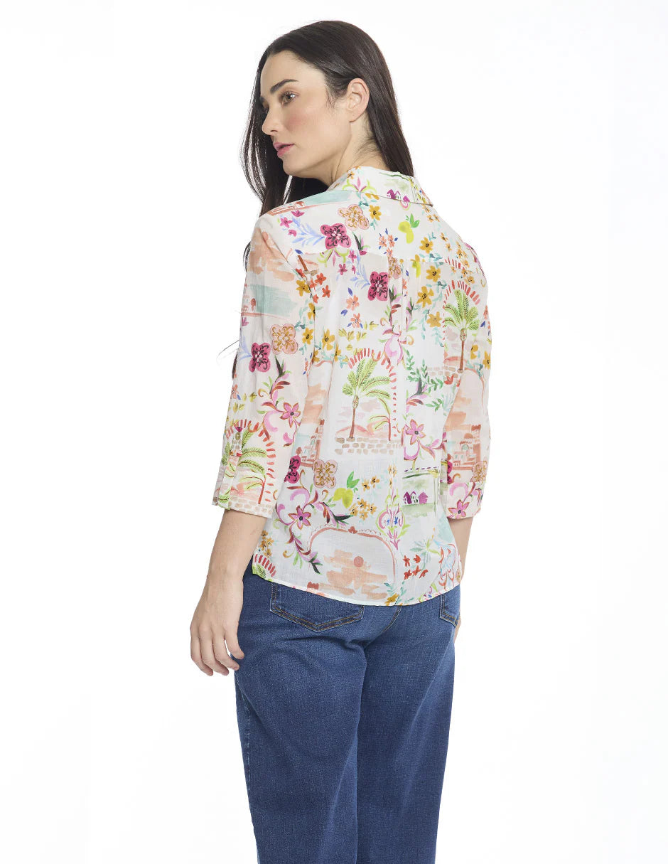 BLUSA BLANCA ESTAMPADA 126841