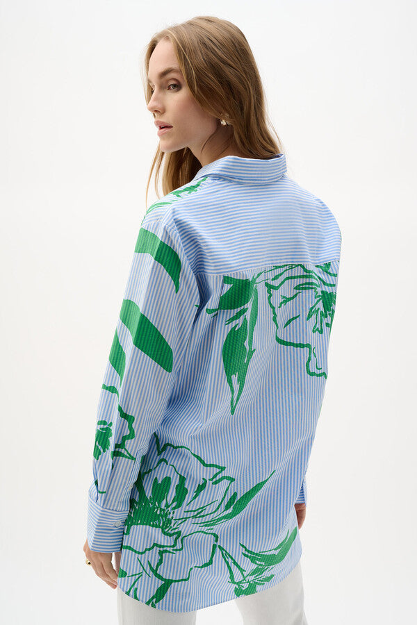 BLUSA CAMISERA AZUL 262951