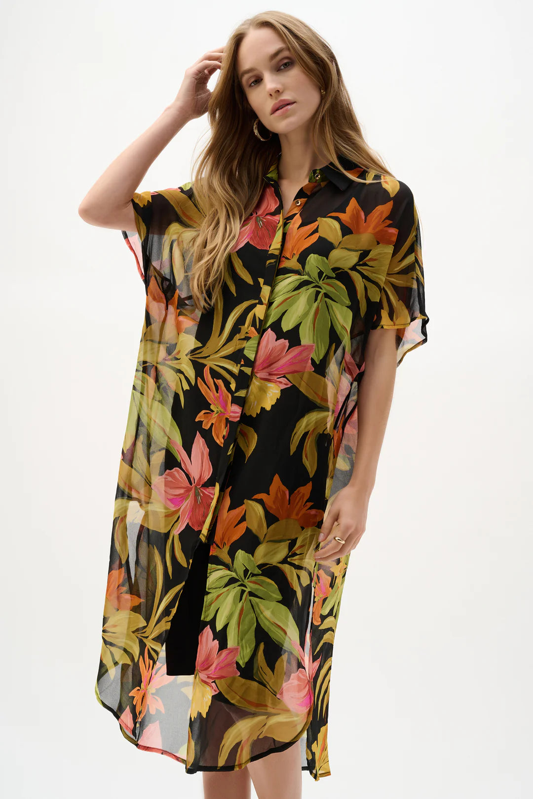 BLUSA TUNICA BEIGE/NEGRA 262949