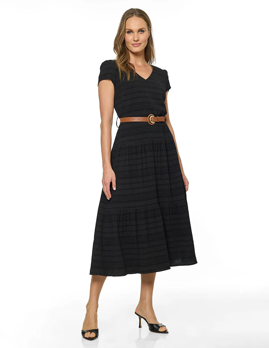 VESTIDO MIDI NEGRO 126265