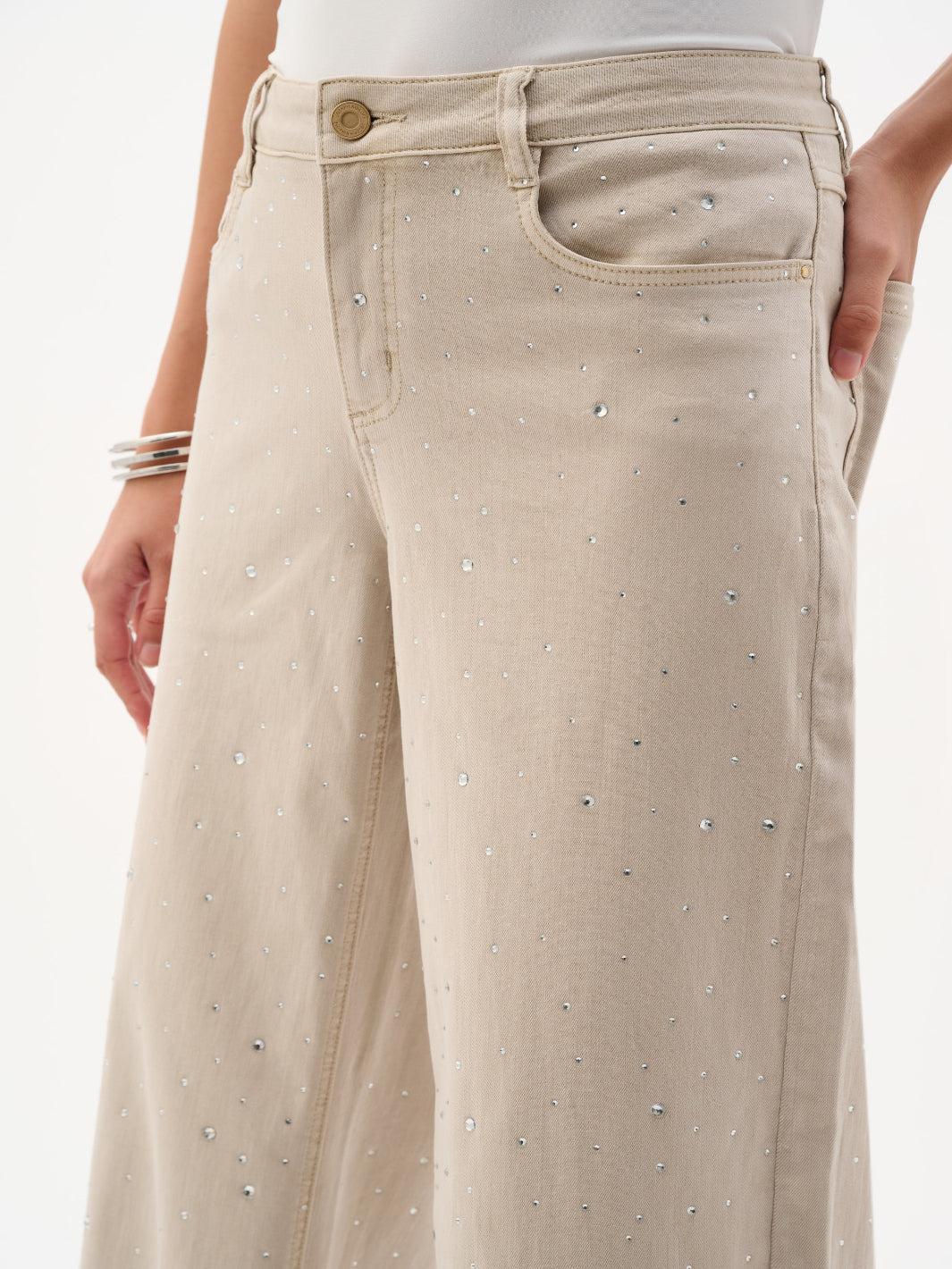 PANTALÓN JEANS BEIGE 262940